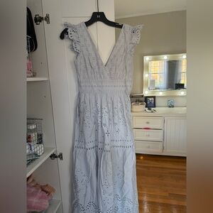 Baby blue maxi dress